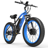 (UK Stock 2-5 Working Days Delivery) LANKELEISI MG740PLUS 2000W Dual Motor 45-51KM/H 48V 20AH 26 Inch Electric Bike