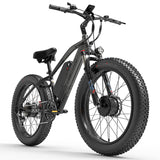 (UK Stock 2-5 Working Days Delivery) LANKELEISI MG740PLUS 2000W Dual Motor 45-51KM/H 48V 20AH 26 Inch Electric Bike