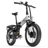 (UK Stock 2-5 Working Days Delivery) LANKELEISI X2000MAX 1000W Motor 25-48KM/H 48V 20AH 20 Inch Electric Bike