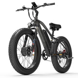 (UK Stock 2-5 Working Days Delivery) LANKELEISI MG740PLUS 2000W Dual Motor 45-51KM/H 48V 20AH 26 Inch Electric Bike
