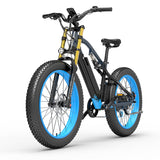 (UK Stock 2-5 Working Days Delivery) LANKELEISI RV700 1000W Motor 38-45KM/H 48V 16AH 26 Inch Electric Bike