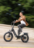 (UK STOCK 3-7 WORKING DAYS DELIVERY) ENGWE L20 3.0 Boost 250W 48V 13.5Ah (648Wh) Battery 75Nm Mid-drive Boost Power Full Suspension Compact 20 Inch Folding Ebike