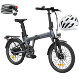 (UK Stock 1-2 Working Days Delivery) ADO Air 20 Pro CE VERSION 250W Motor 25km/h Samsung Battery 36V/9.6Ah Torque Sensor 20 Inch Folding Electric Bike