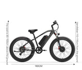 (UK Stock 2-5 Working Days Delivery) LANKELEISI MG740PLUS 2000W Dual Motor 45-51KM/H 48V 20AH 26 Inch Electric Bike