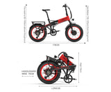 (UK Stock 2-5 Working Days Delivery) LANKELEISI X2000MAX 1000W Motor 25-48KM/H 48V 20AH 20 Inch Electric Bike