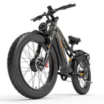 (UK Stock 2-5 Working Days Delivery) LANKELEISI MG800MAX 1000Wx2 Motor 25-48KM/H 48V 20AH 26 Inch Electric Bike