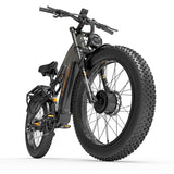(UK Stock 2-5 Working Days Delivery) LANKELEISI MG800MAX 1000Wx2 Motor 25-48KM/H 48V 20AH 26 Inch Electric Bike