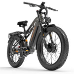 (UK Stock 2-5 Working Days Delivery) LANKELEISI MG800MAX 1000Wx2 Motor 25-48KM/H 48V 20AH 26 Inch Electric Bike