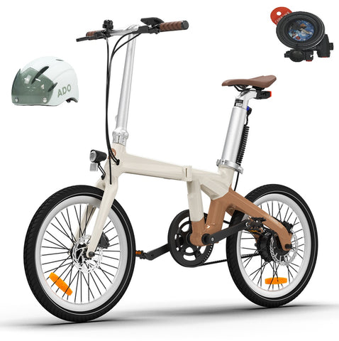 (UK Stock 1-2 Working Days Delivery) ADO Air Carbon 250W BAFANG Motor 25km/h Portable Battery 36V/9.6Ah Torque Sensor 12.5kg Carbon Fiber 20 Inch Folding Electric Bike