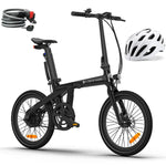 (UK Stock 1-2 Working Days Delivery) ADO Air Carbon 250W BAFANG Motor 25km/h Portable Battery 36V/9.6Ah Torque Sensor 12.5kg Carbon Fiber 20 Inch Folding Electric Bike