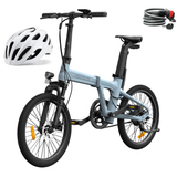 (UK Stock) ADO AIR 20S (With Front Fork Suspension) INTERNATIONAL VERSION 250W MOTOR 25KM/H 9.6AH 20 INCH FOLDING ELECTRIC BIKE