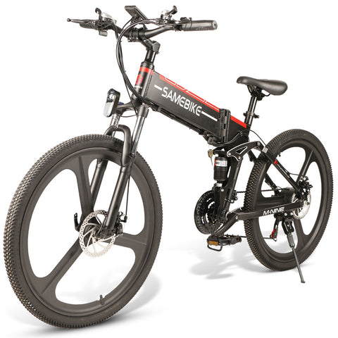 (UK Stock) SAMEBIKE LO26 500W Motor 25km/h 10Ah 26 Inch Magnesium Alloy rim Mountain Electric Bike